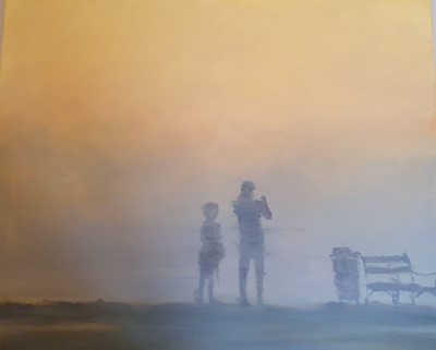 Morgen an der Promenade